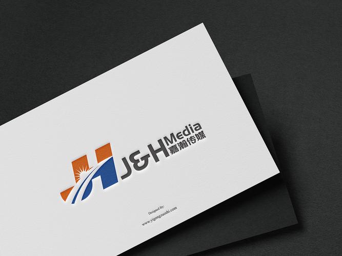 j&h media 嘉瀚传媒logo设计